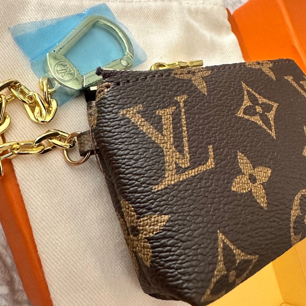 Fashion L* v*!! Monogram Trend Coin Purse and Bag Charm - Picture 3 of 4